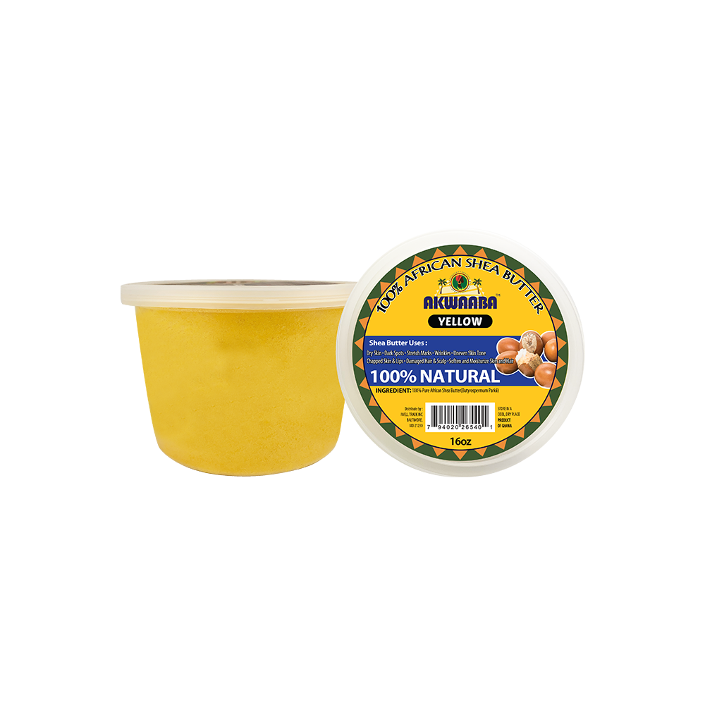 Akwaaba African Shea Butter Solid Yellow