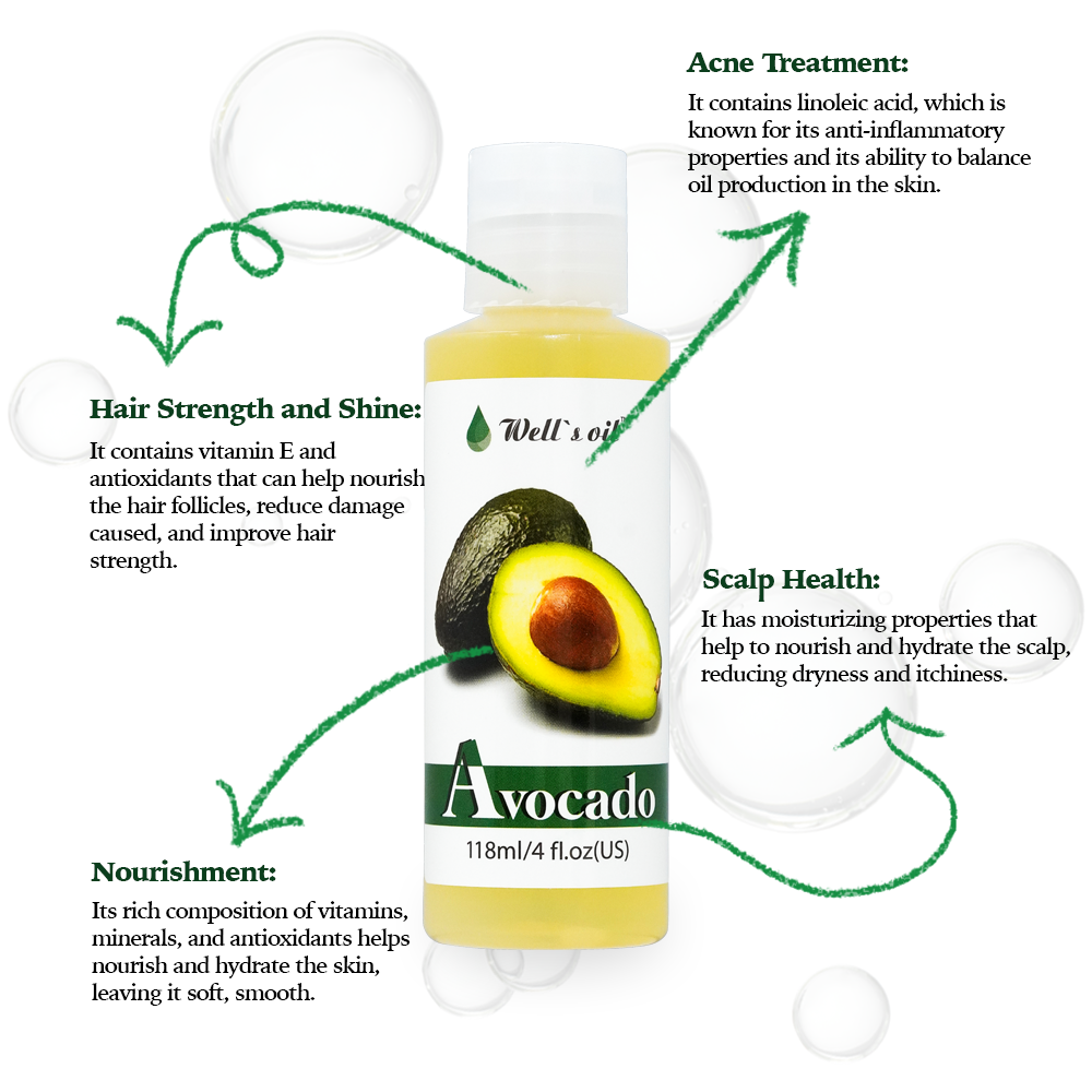 Well&#39;s Oil 100% Pure Natural Carrier Oil Avocado