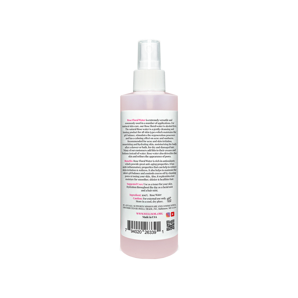 Well&#39;s Oil Floral Water (Rosewater)
