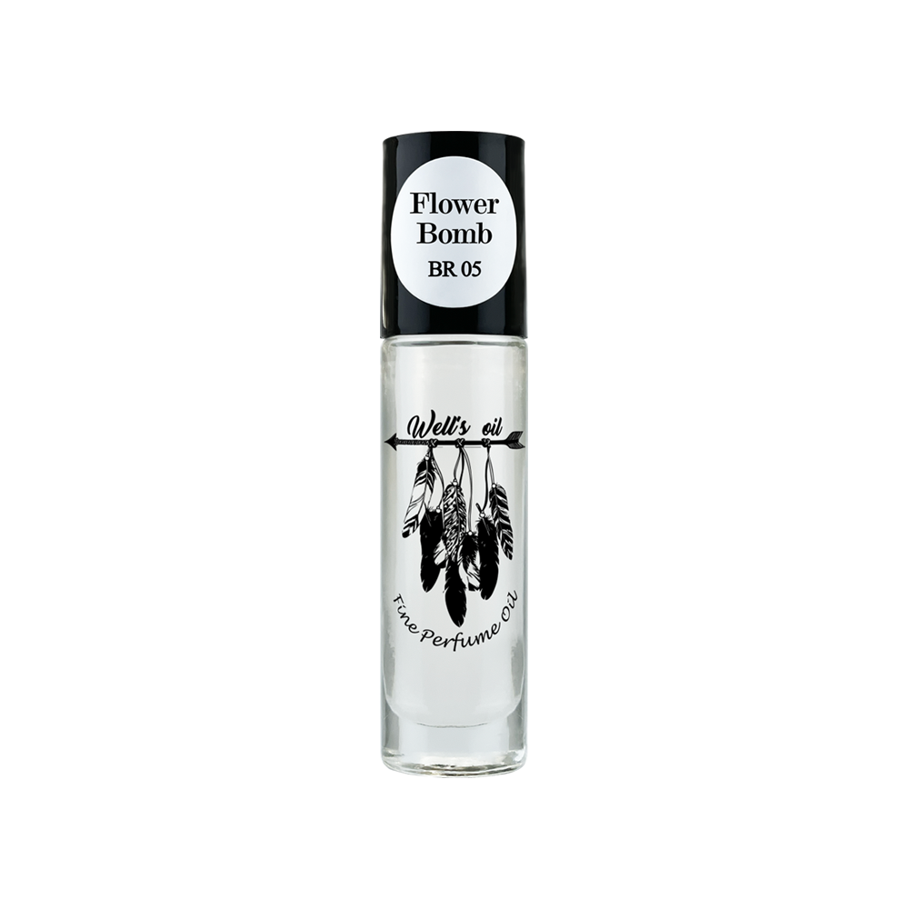 Perfume Oil Roll-On 0.33 fl Oz Inspired by Flower Bomb Type