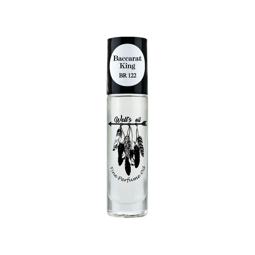 Well&#39;s Perfume Oil Roll-On 0.33 fl Oz Inspired by Baccarat King Type