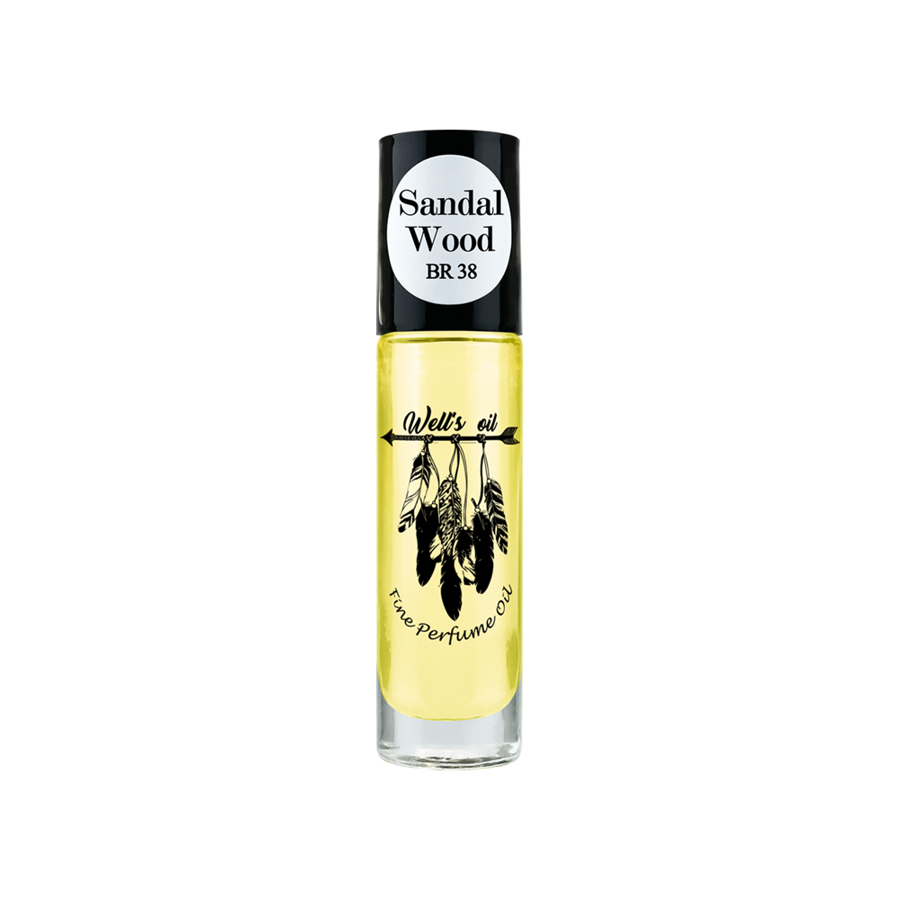 Well&#39;s Perfume Oil Roll-On 0.33 fl Oz Inspired by Sandal Wood Type