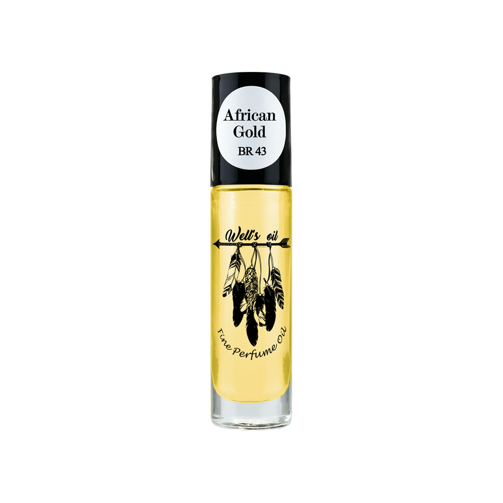 Well&#39;s Perfume Oil Roll-On 0.33 fl Oz Inspired by African Gold Type