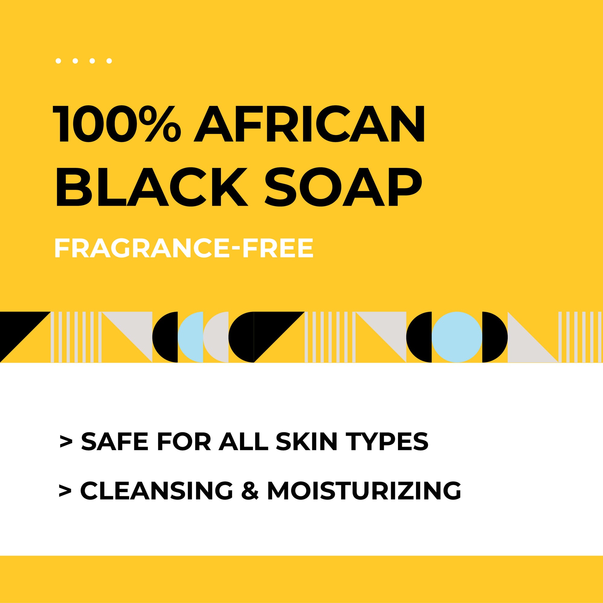 Akwaaba African Black Soap Bar (Fragrance Free) 4oz