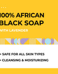 AKWAABA African Black Soap(Lavender) 4oz