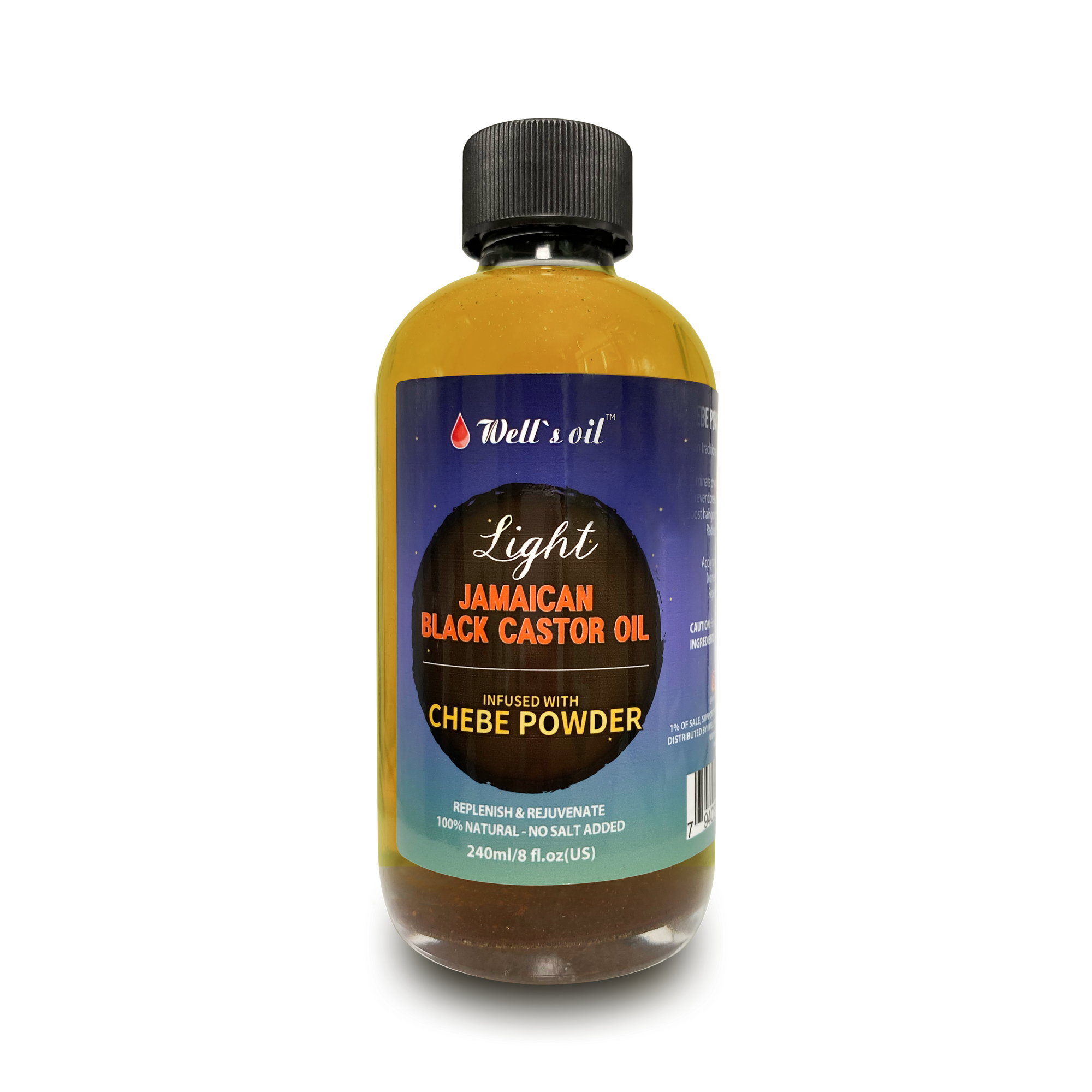 Jamaican Black Castor Oil Infused with Chebe Powder Light