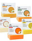 Akwaaba Kojic Acid Soap Bar 5 pcs Set (Turmeric, Rice, Papaya, Carrot, Lemon)