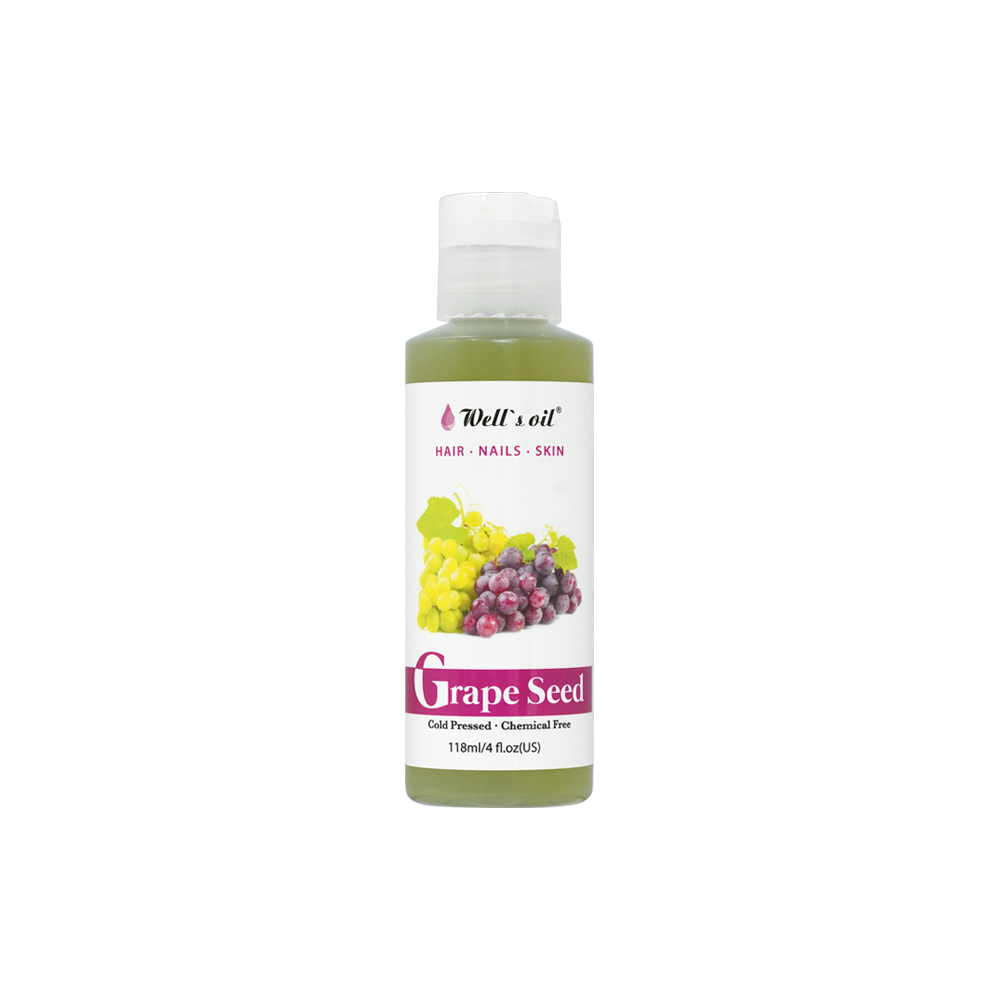 Well&#39;s Oil 100% Pure Natural Carrier Oil Grapeseed