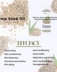 100% Pure Natural Carrier Oil 4oz Hemp Seed