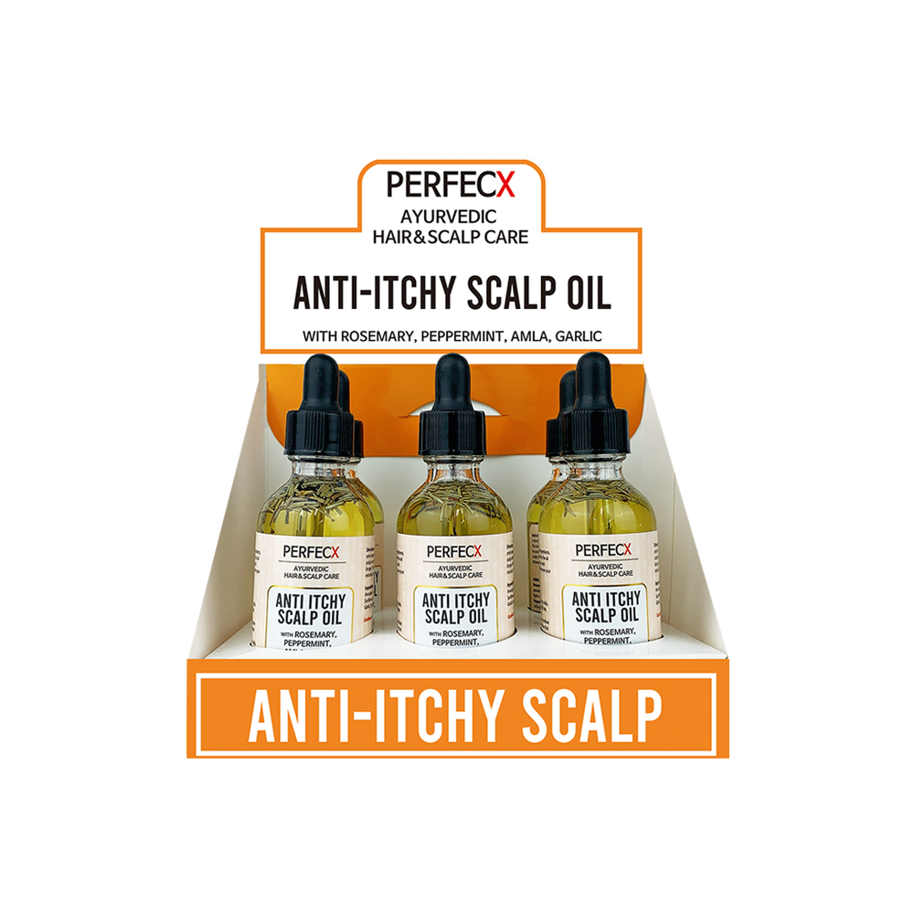 PERFECX Anti Itchy Scalp Ayurvedic Hair Oil 2oz(6PCS)