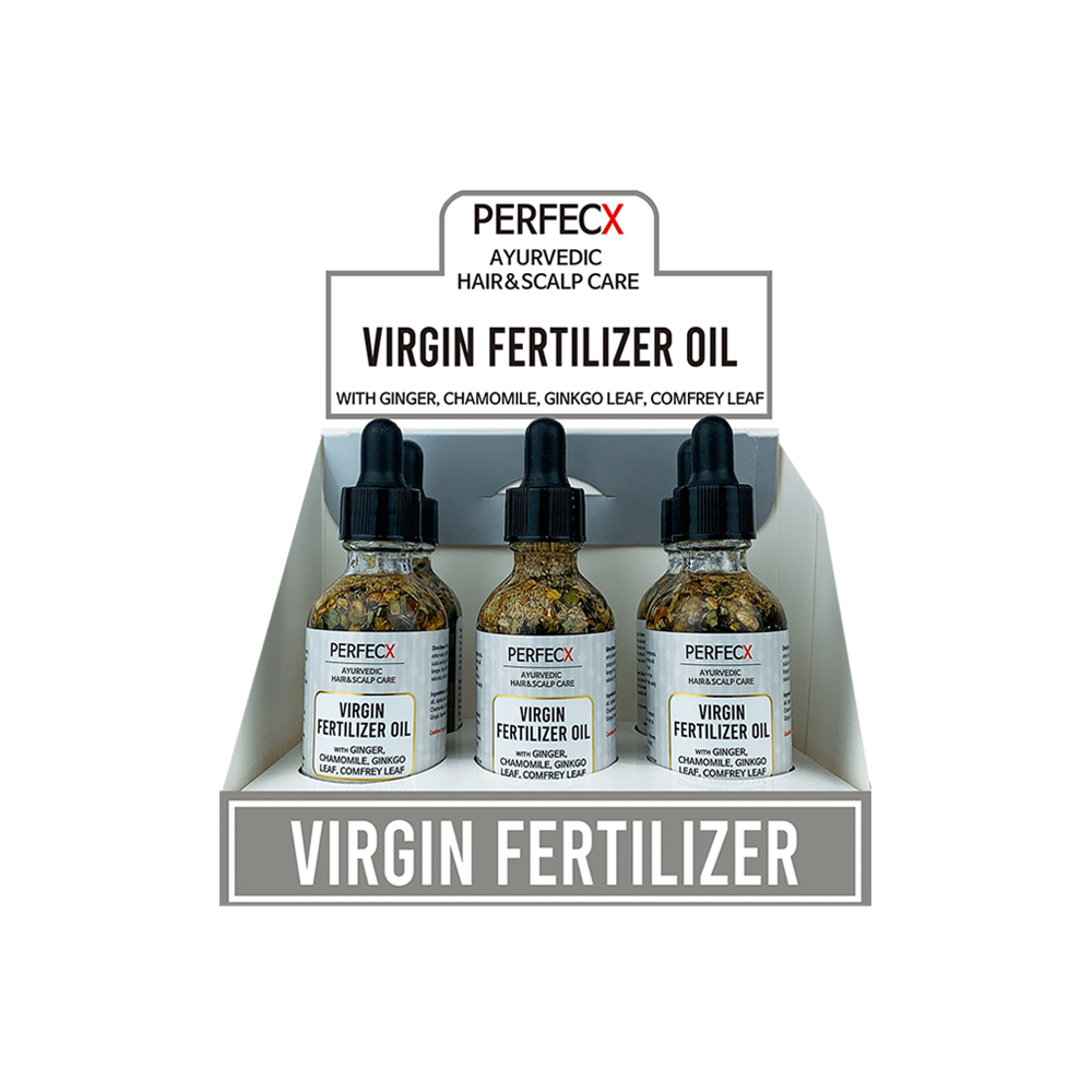 PERFECX Virgin Fertilizer Ayurvedic Hair Oil 2oz(6PCS)