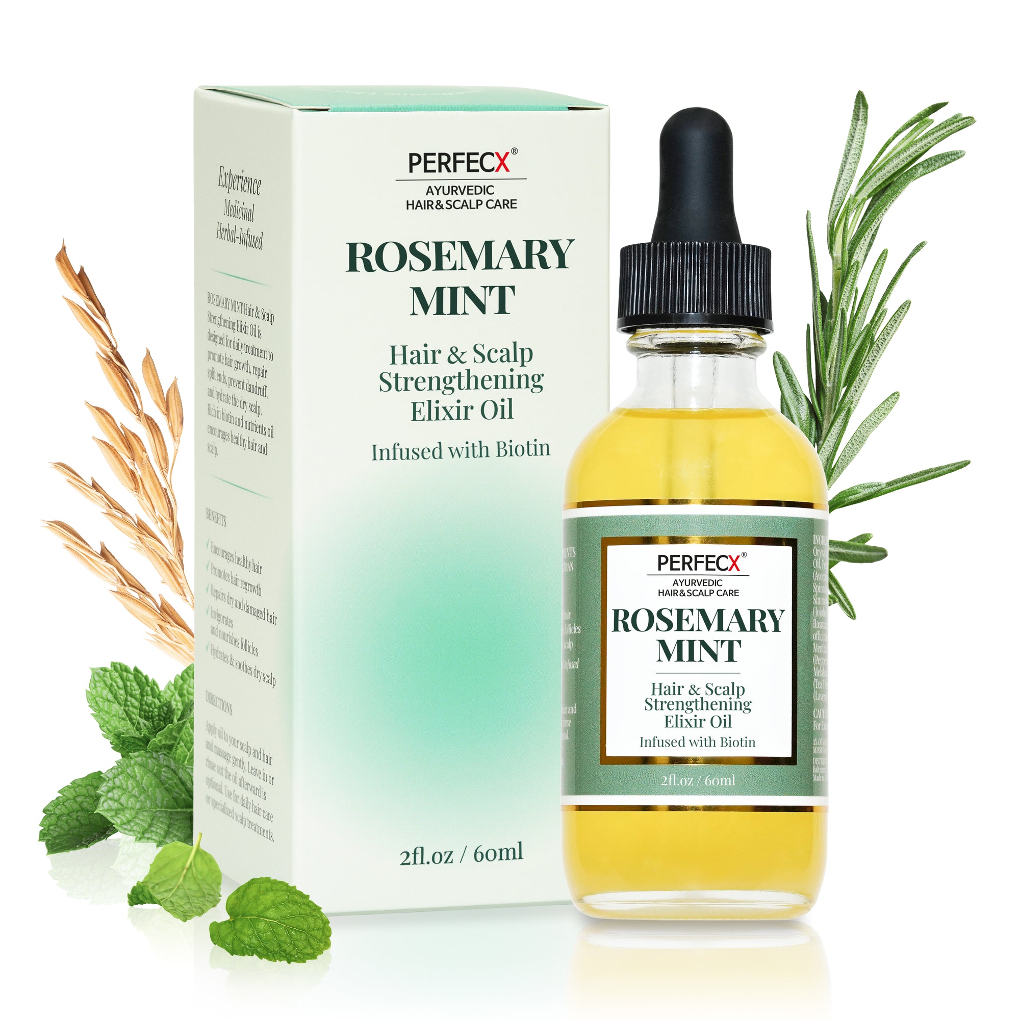 Rosemary Mint Hair and Scalp Elixir Oil