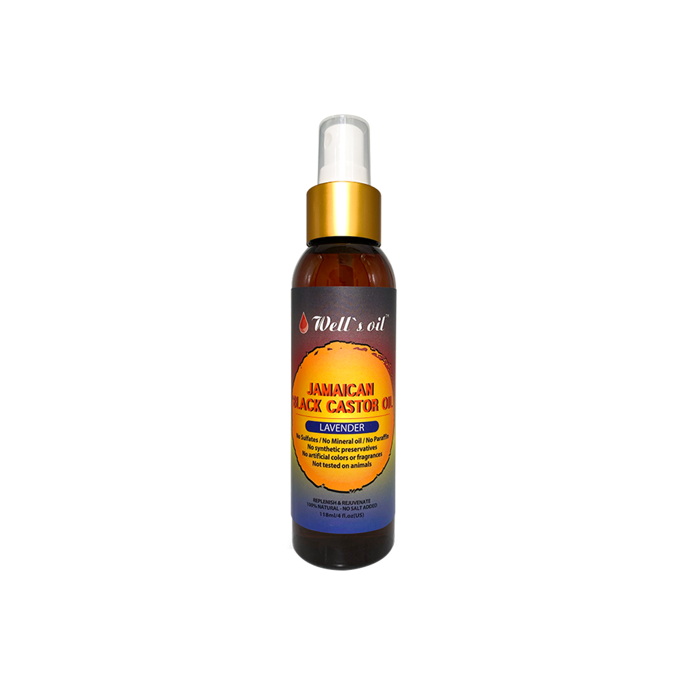 Well&#39;s Oil Jamaican Black Castor Oil Lavender Spray 4oz