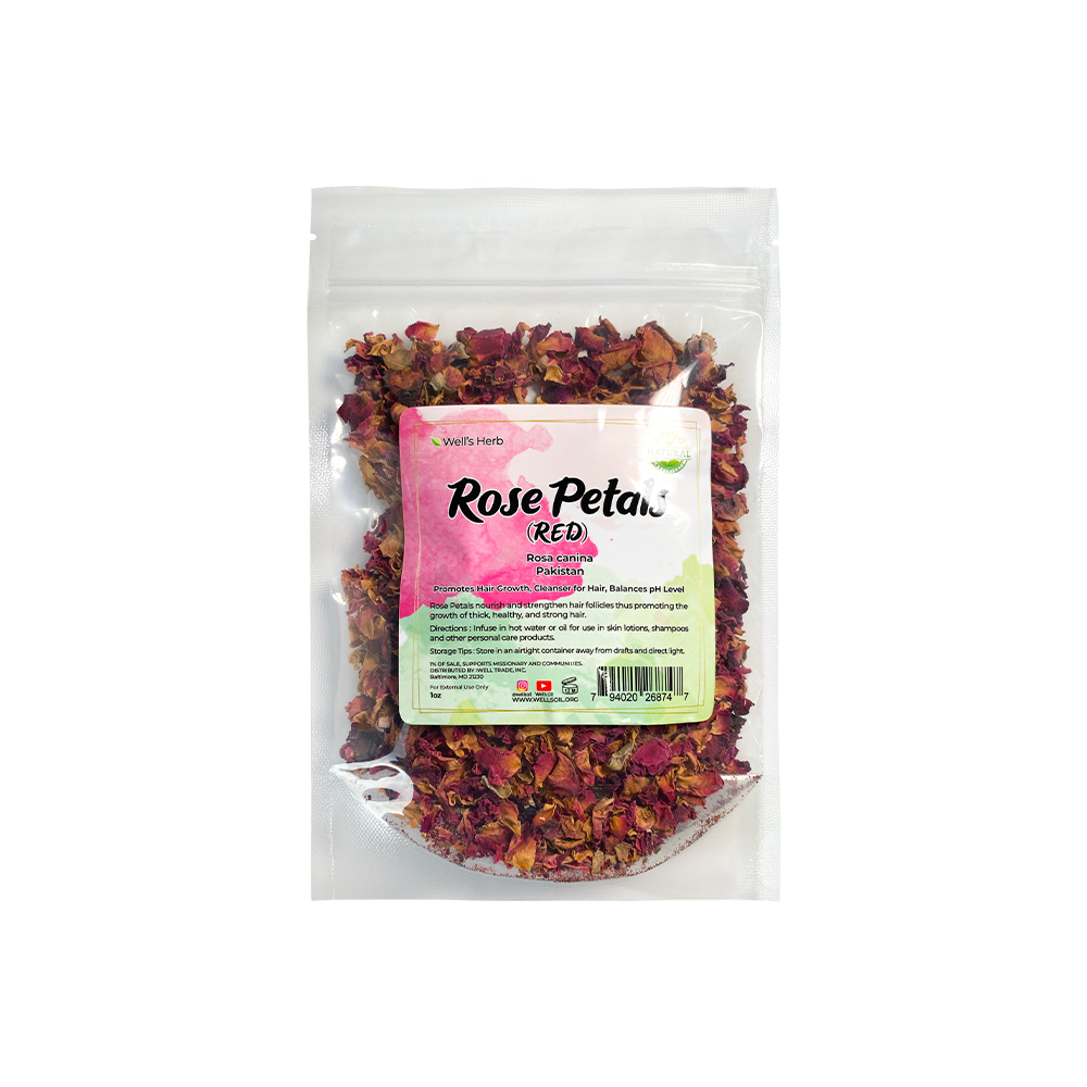 Well&#39;s Herb ROSE PETALS (RED)