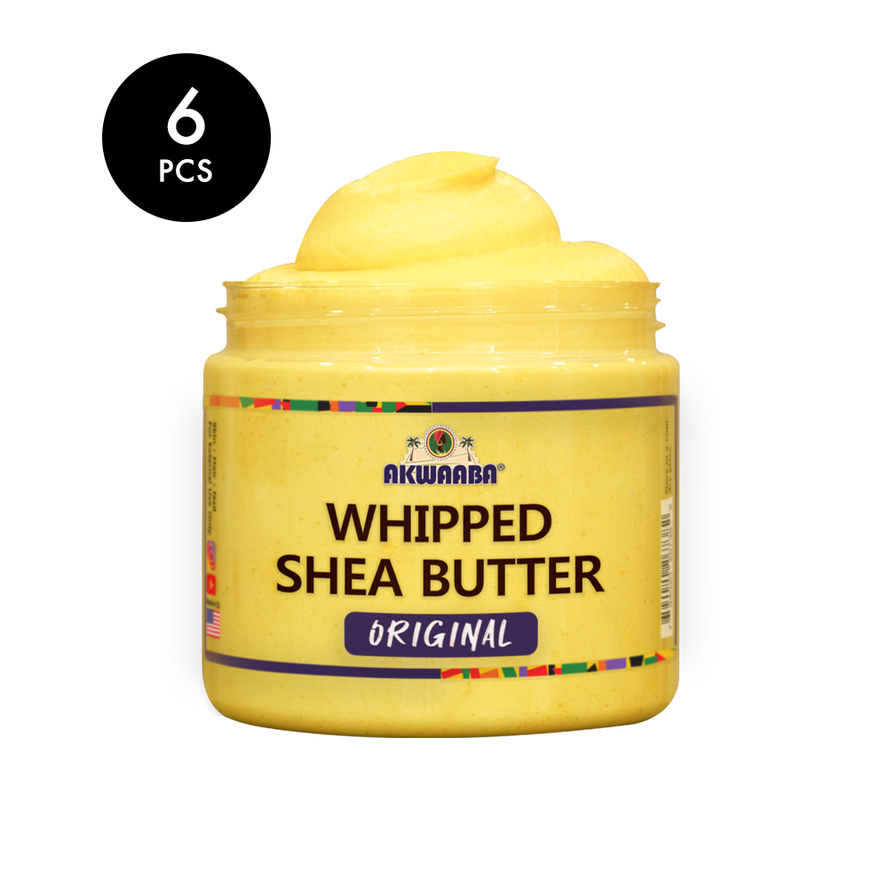 AKWAABA Whipped Shea Butter(Original) 12oz (6 PCS)