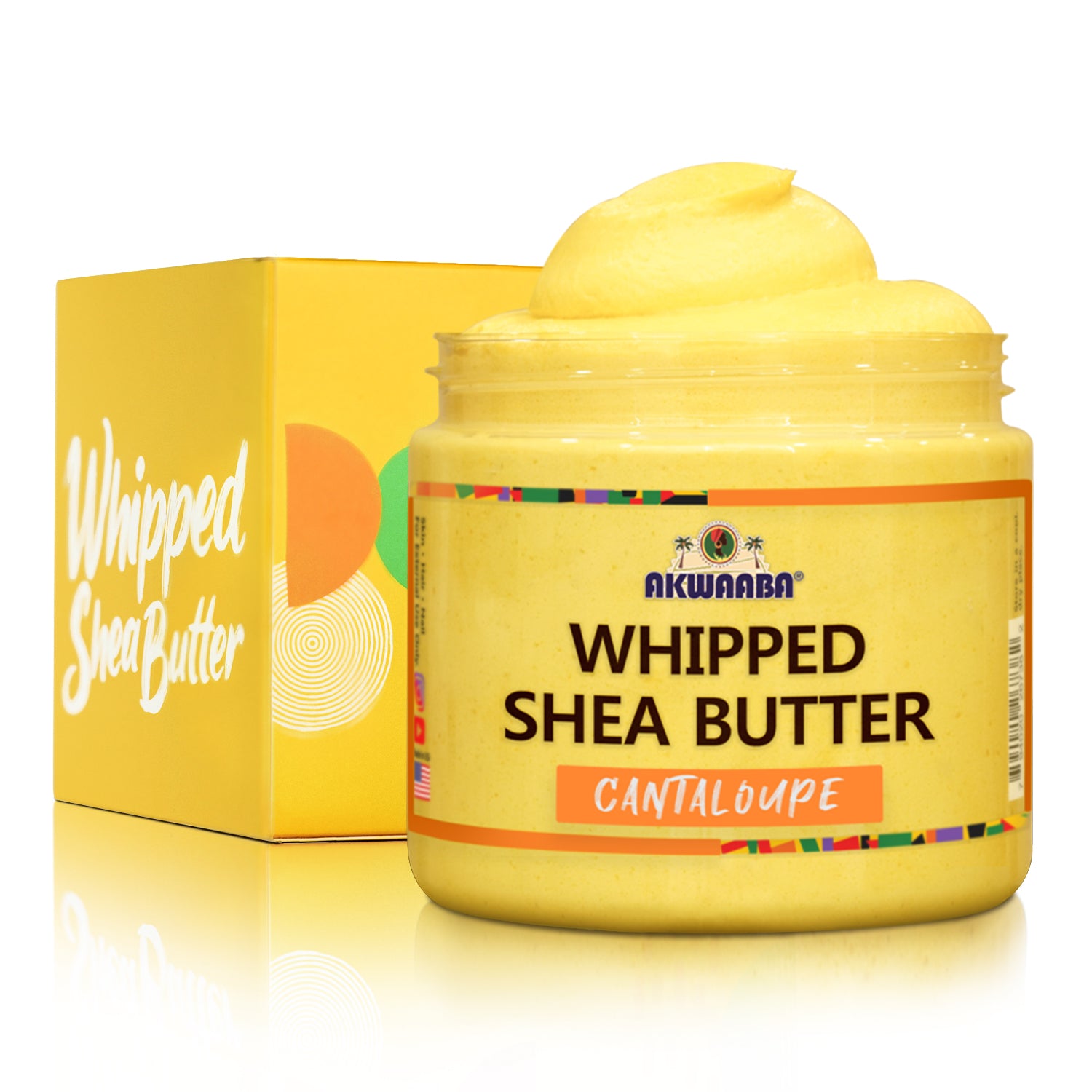 AKWAABA Whipped Shea Butter(Cantaloup) 12oz