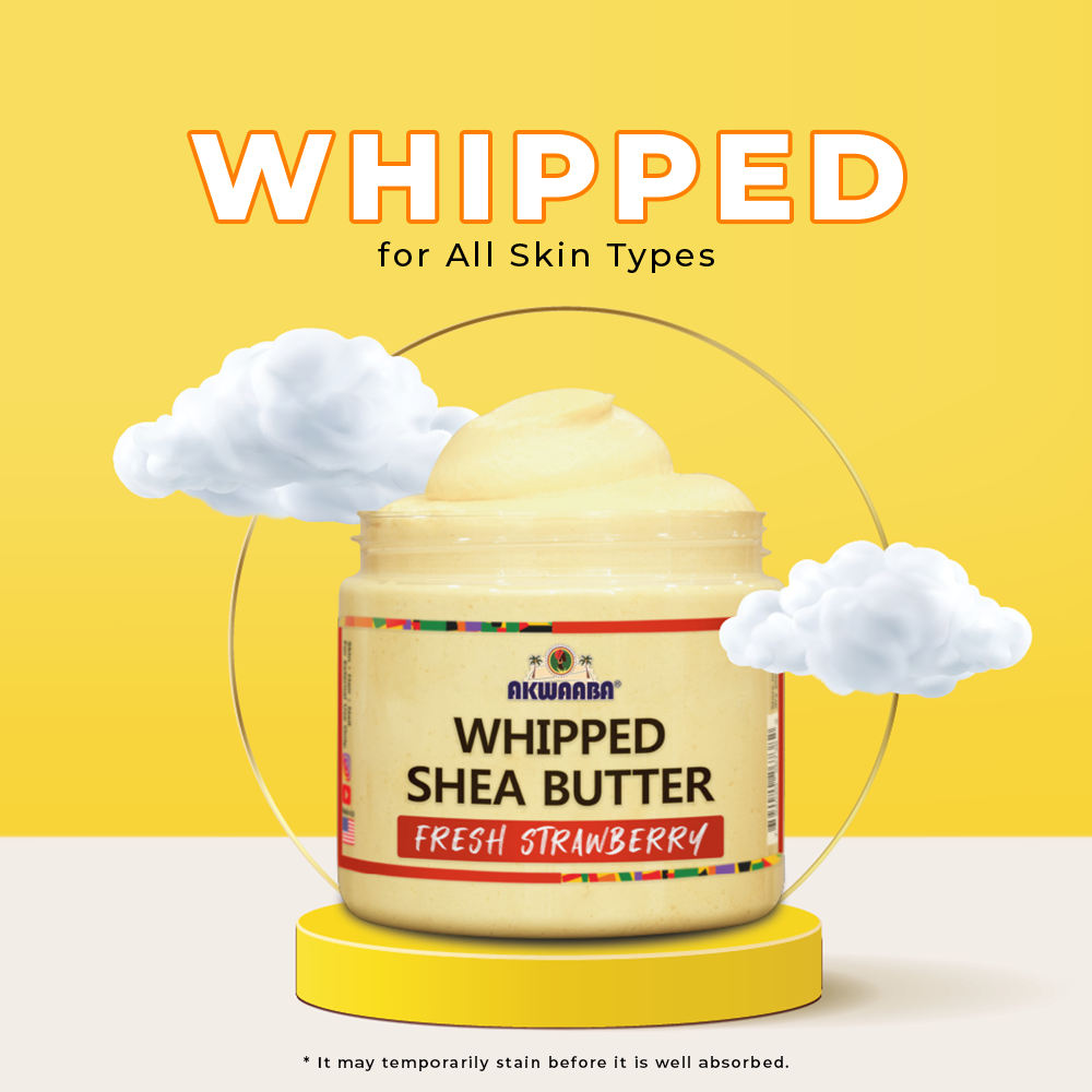 Whipped Shea Butter (Fresh Strawberry) - 12 oz.