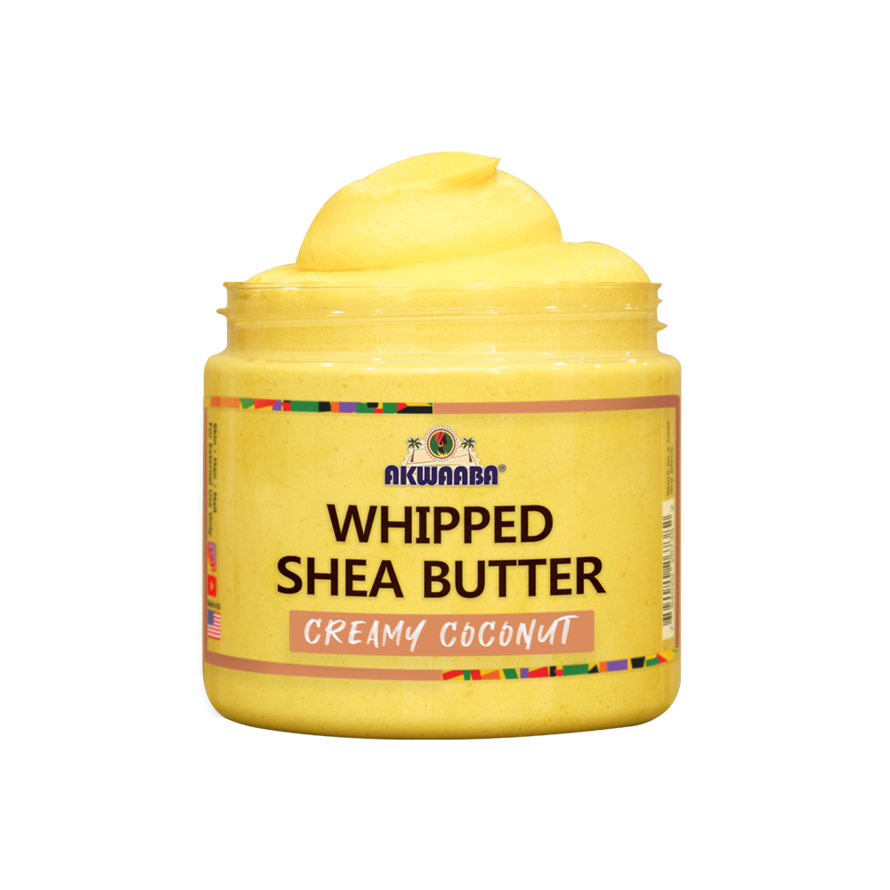 AKWAABA Whipped Shea Butter(Creamy Coconut) 12oz