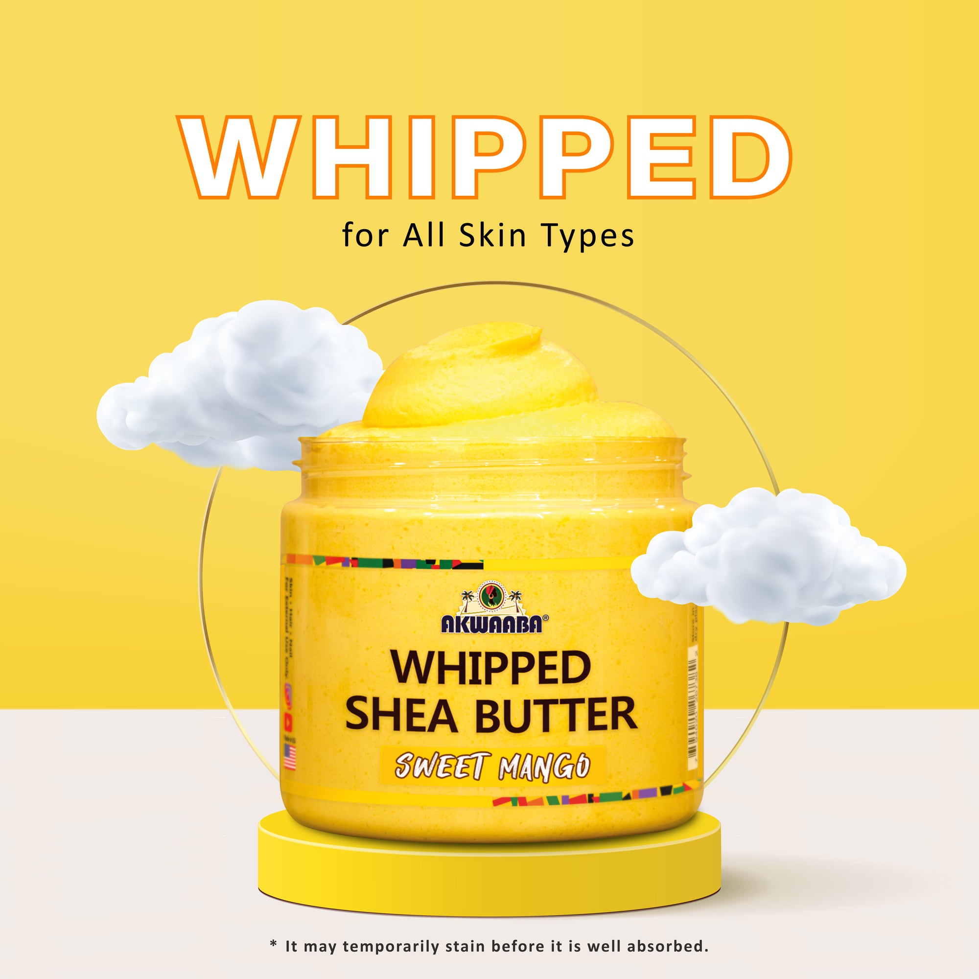 Whipped Shea Butter(Gold Pineapple) - 12 oz.