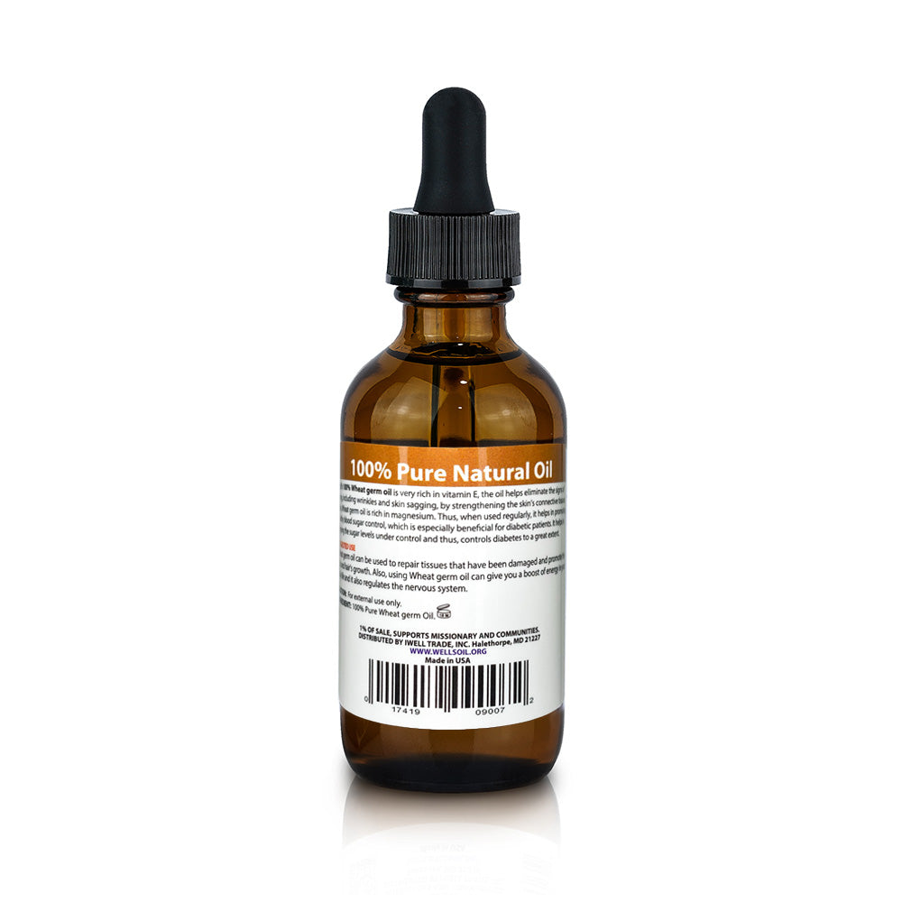 100% Pure Natural Carrier Oil | Wheat germ | 2 fl. oz.