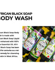 Akwaaba Black Soap Body Wash(Peppermint) 16oz