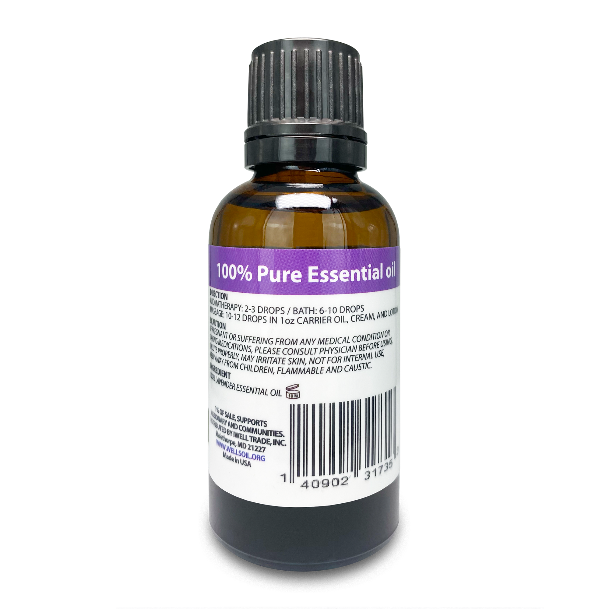 100% Pure Essential Oil 1oz Lavender